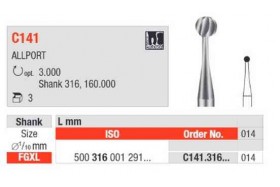 Fraises C141.316.014 EDENTA (x3)