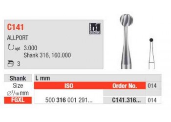 Fraises C141.316.014 EDENTA (x3)