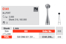 Fraises C141.316.018 EDENTA (x3)