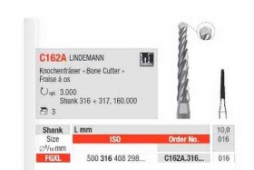 Fraises C162A.316.016 LINDEMANN EDENTA (x3)