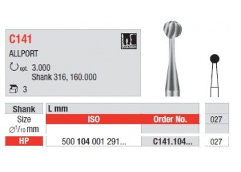 Fraises C141.104.027 EDENTA (x3)