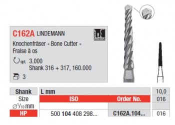 Fraises C162A.104.016 EDENTA (x3)