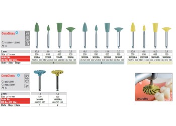 Polissoirs CERAGLOSS - EDENTA